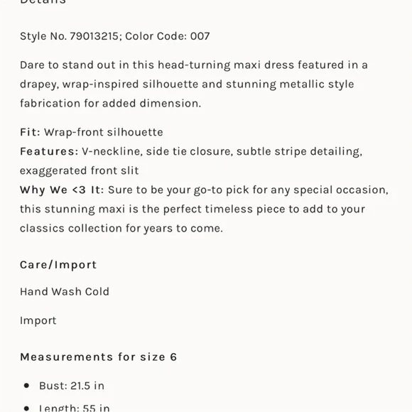 Free People Jocelyn Wrap Maxi Dress Silver - Picture 7 of 7